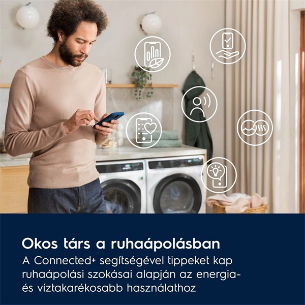 Electrolux EW8W4402QE fehér, elöltöltős, max.1400ford., 11 kg/7 kg, mosó-szárítógép (Újszerű)