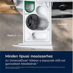 Electrolux EW8W4402QE fehér, elöltöltős, max.1400ford., 11 kg/7 kg, mosó-szárítógép (Újszerű)
