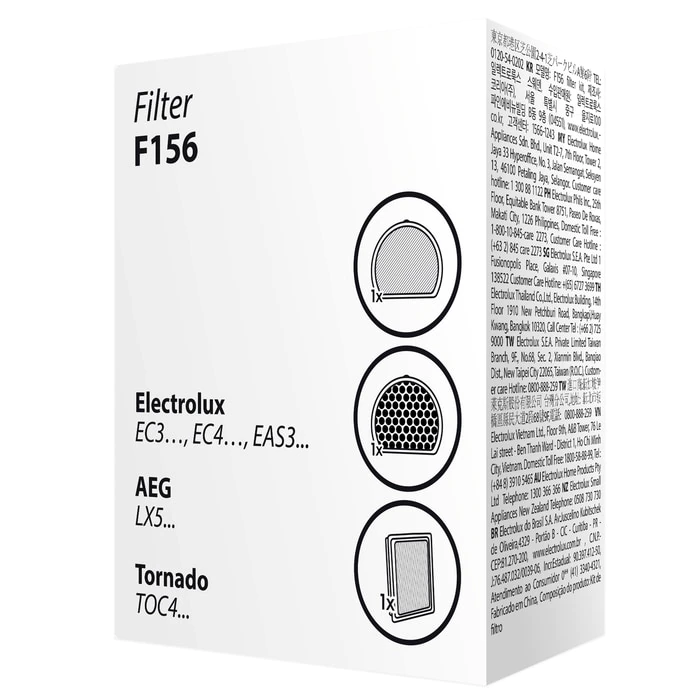 Electrolux F156 3 db-os porszívó szűrőszett (Újszerű)