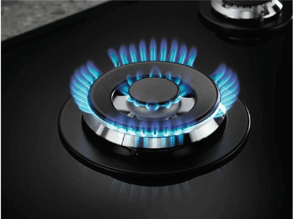 Electrolux KGG75362K fekete, beépíthető, gáz, főzőzóna: 4 +1 wok égőfej, beépíthető méret: 56cm, főzőlap