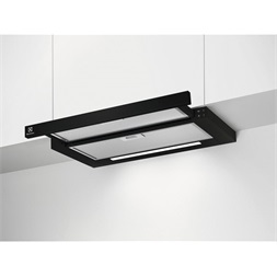 Electrolux LFP616K inox, beépíthető, kihúzható, méret:60cm, teleszkópos, zajszint: 68dB páraleszívó