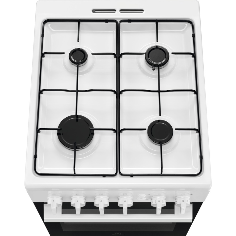 Electrolux LKG500003W fehér, szabadonálló, gáz, főzőzóna: 4, sütő:55L, grill, tűzhely