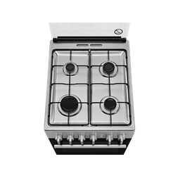 Electrolux LKG504011X Inox, szabadonálló, gáz, főzőzóna: 4, sütő:57L, grill, tűzhely (Újszerű)