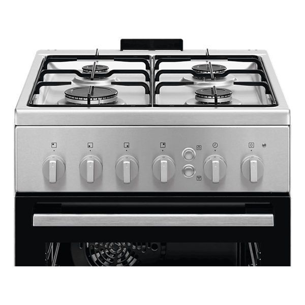 Electrolux LKG504011X Inox, szabadonálló, gáz, főzőzóna: 4, sütő:57L, grill, tűzhely (Újszerű)