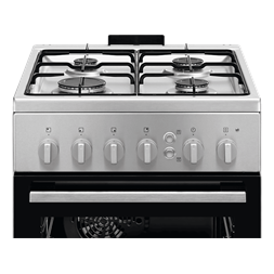 Electrolux LKG504011X Inox, szabadonálló, gáz, főzőzóna: 4, sütő:57L, grill, tűzhely (Újszerű)
