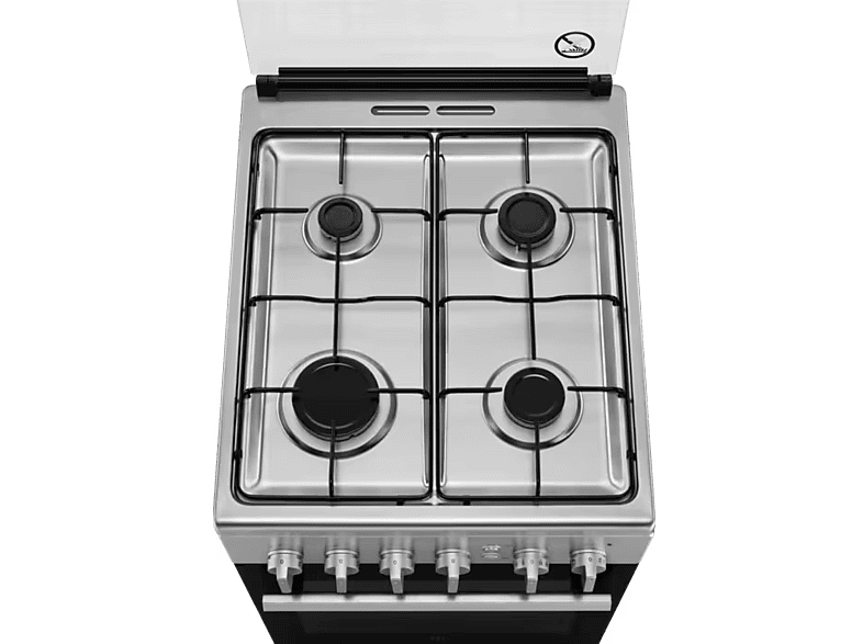 Electrolux LKG504011X Inox, szabadonálló, gáz, főzőzóna: 4, sütő:57L, grill, tűzhely