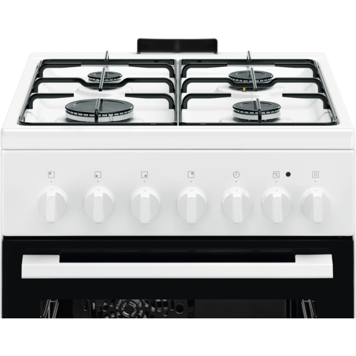 Electrolux LKK520001W fehér, szabadonálló, gáz, kombinált, főzőzóna: 4, sütő:54L, grill, tűzhely
