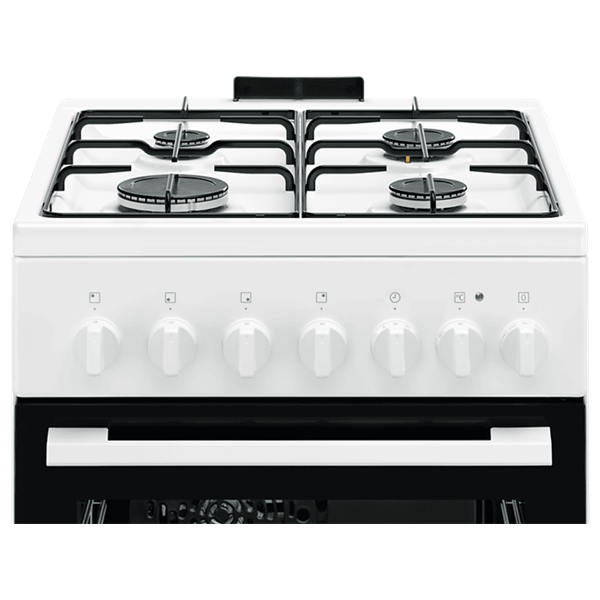 Electrolux LKK520032W fehér, szabadonálló, gáz, kombinált, főzőzóna: 4, sütő:57L, grill, tűzhely (Újszerű)