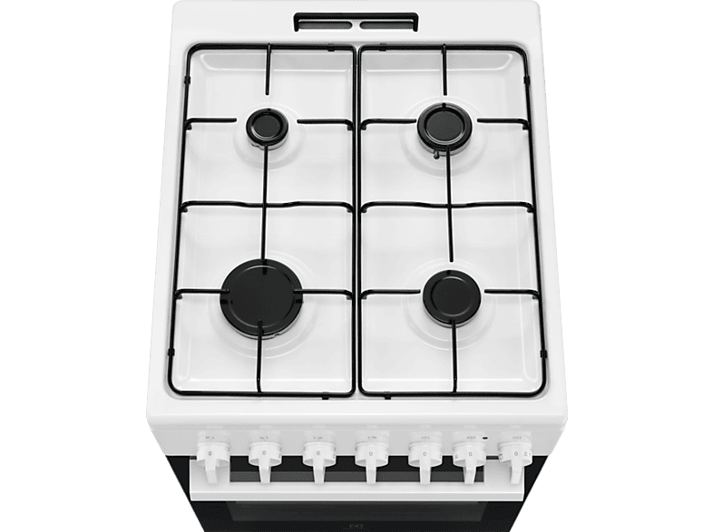 Electrolux LKK520032W fehér, szabadonálló, gáz, kombinált, főzőzóna: 4, sütő:57L, grill, tűzhely