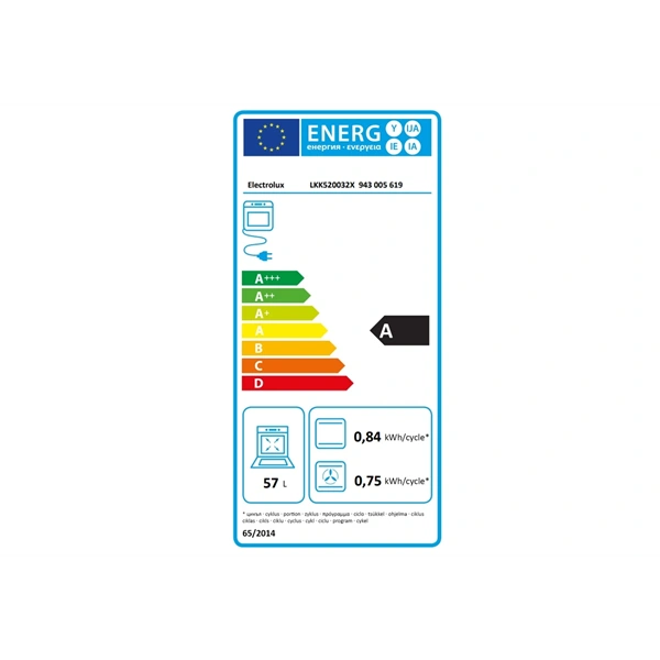 Electrolux LKK520032X inox, szabadonálló, gáz, kombinált, főzőzóna: 4, sütő:57L, grill, tűzhely