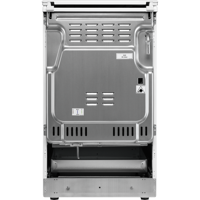 Electrolux LKK560000W fehér, szabadonálló, gáz, kombinált, főzőzóna: 4, sütő:58L, grill, tűzhely