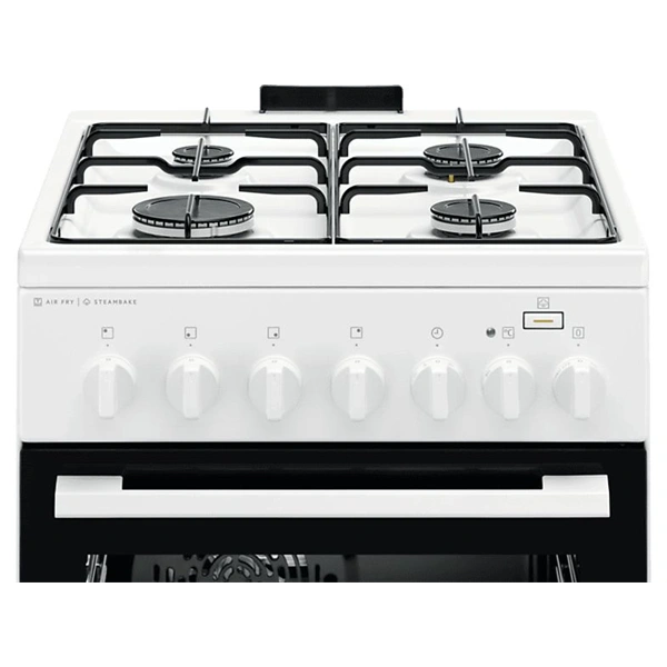 Electrolux LKK560011W fehér, szabadonálló, gáz, kombinált, főzőzóna: 4, sütő:58L, grill, tűzhely (Használt - B)