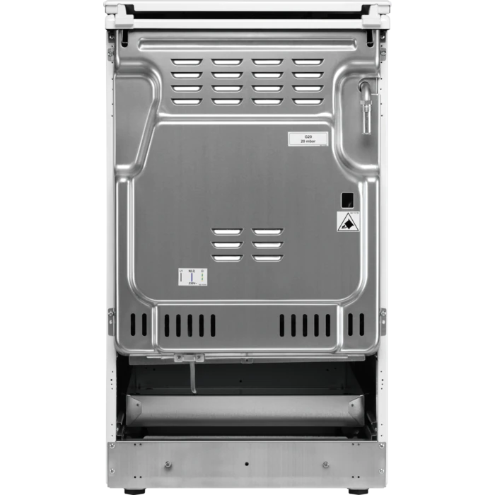 Electrolux LKK560205W fehér, szabadonálló, gáz, kombinált, főzőzóna: 4, sütő:58L, grill, tűzhely