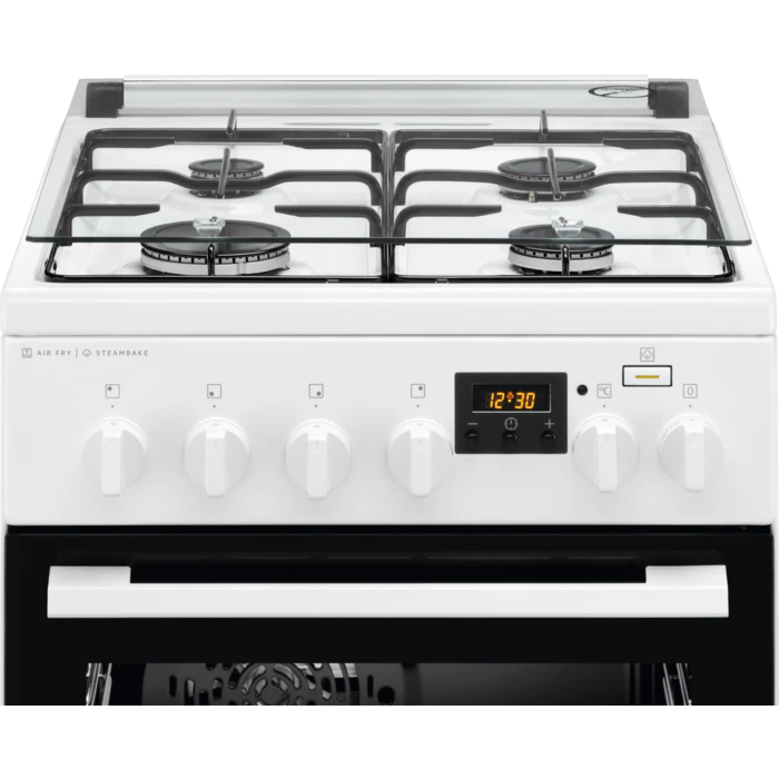 Electrolux LKK560205W fehér, szabadonálló, gáz, kombinált, főzőzóna: 4, sütő:58L, grill, tűzhely