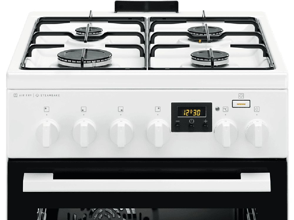 Electrolux LKK560232W fehér, szabadonálló, gáz, kombinált, főzőzóna: 4, sütő:58L, tűzhely