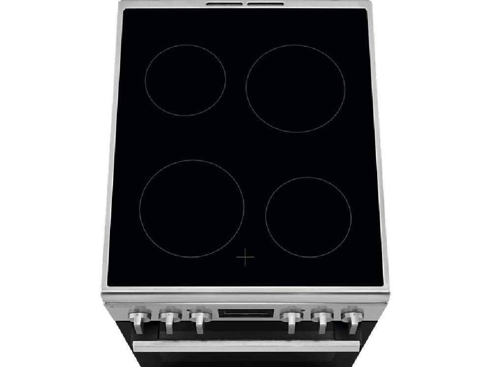 Electrolux LKR540202X inox, szabadonálló, kerámialapos, elektromos, főzőzóna: 4, sütő:57L, grill, tűzhely