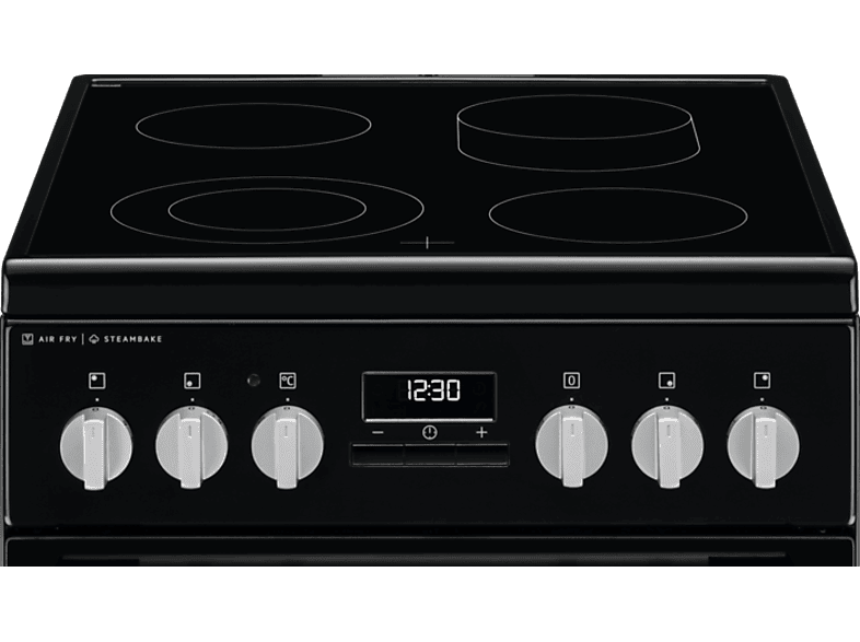 Electrolux LKR564275K fekete, szabadonálló, gáz, kombinált, főzőzóna: 4, sütő:57L, grill, tűzhely