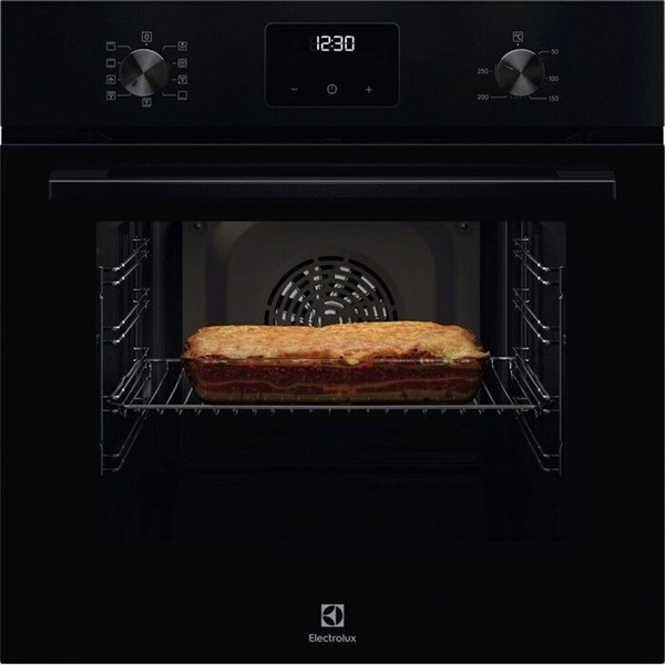 Electrolux LOFGF00BK SurroundCook fekete, beépíthető, sütőtér:65L, grill, légkeveréses, sütő