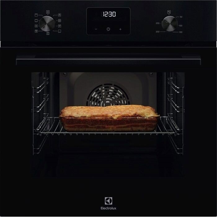 Electrolux LOFGF00BK SurroundCook fekete, beépíthető, sütőtér:65L, grill, légkeveréses, sütő