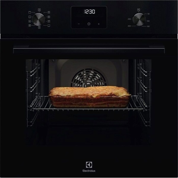 Electrolux LOFGF00BK SurroundCook fekete, beépíthető, sütőtér:65L, grill, légkeveréses, sütő