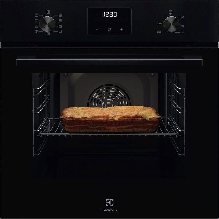 Electrolux LOFGF00BK SurroundCook fekete, beépíthető, sütőtér:65L, grill, légkeveréses, sütő