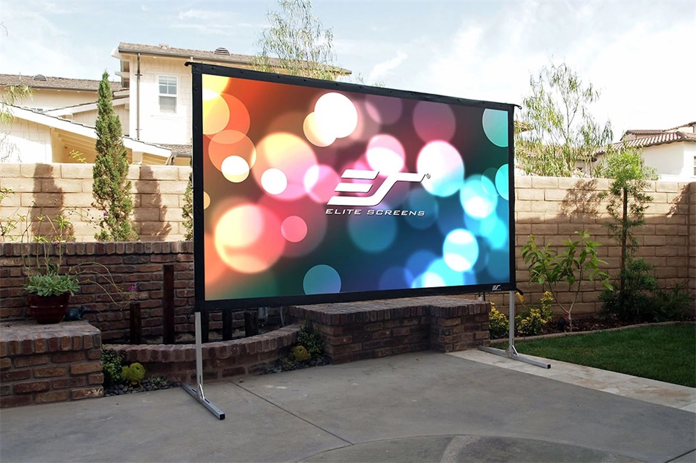 EliteScreens OMS100H2 100" (16:9) 222x125cm fekete mobil szabadtéri vászon + táska