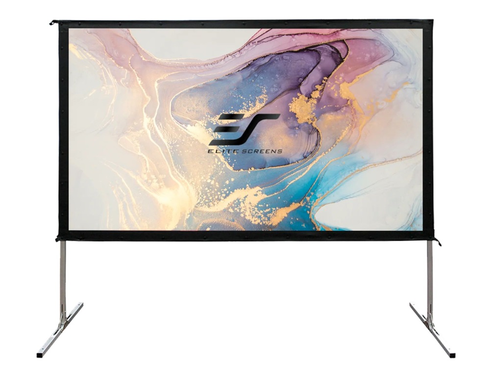 EliteScreens OMS100H2 100" (16:9) 222x125cm fekete mobil szabadtéri vászon + táska