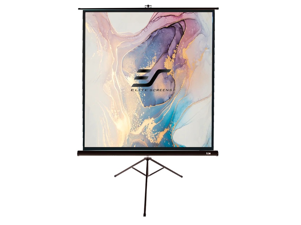 EliteScreens T85UWS1 85" (1:1) 152x152cm mobil fekete háromlábú vetítővászon