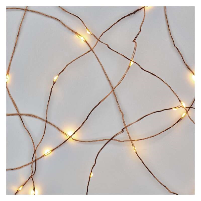Emos D3AW01 LED 4m/40LED/kül-beltéri/időzítős/réz/meleg fehér nano karácsonyi LED fényfüzér