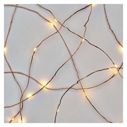 Emos D3AW02 LED 10m/100LED/kül-beltéri/időzítős/réz/meleg fehér nano karácsonyi LED fényfüzér