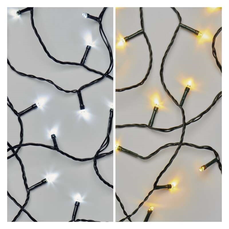 Emos D4AL05 10m/100LED/kül-beltéri/2 az 1-ben meleg/hideg fehér karácsonyi LED fényfüzér