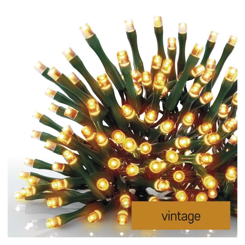 Emos D4AV03 12m/120LED/kül-beltéri/időzítős/vintage karácsonyi LED fényfüzér