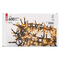 Emos D4BV03 12m/600LED/kül-beltéri/időítős/vintage süni karácsonyi LED fényfüzér