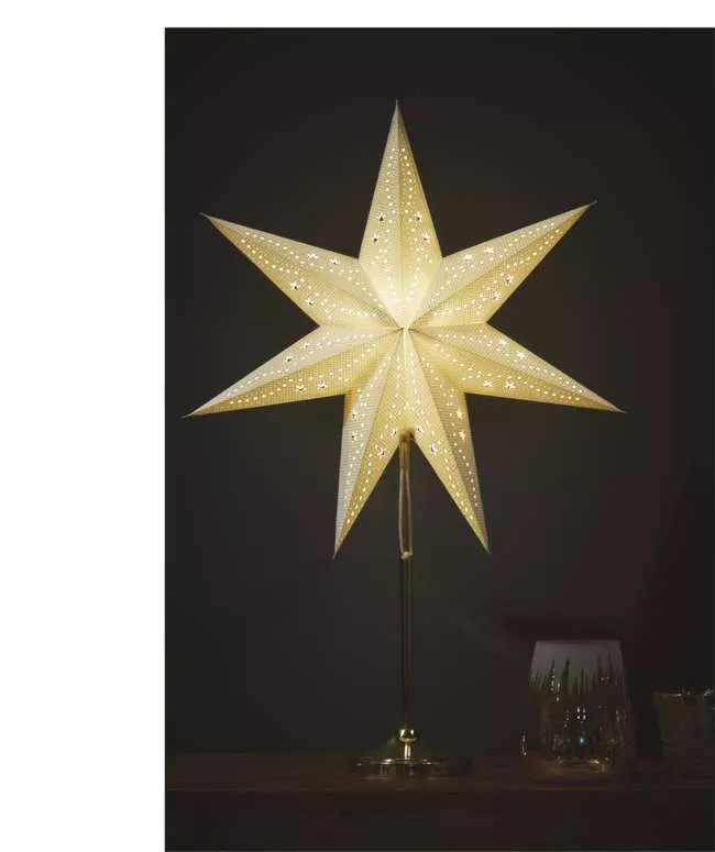Emos DCAZ15 talpas/45cm/beltéri/arany LED papírcsillag