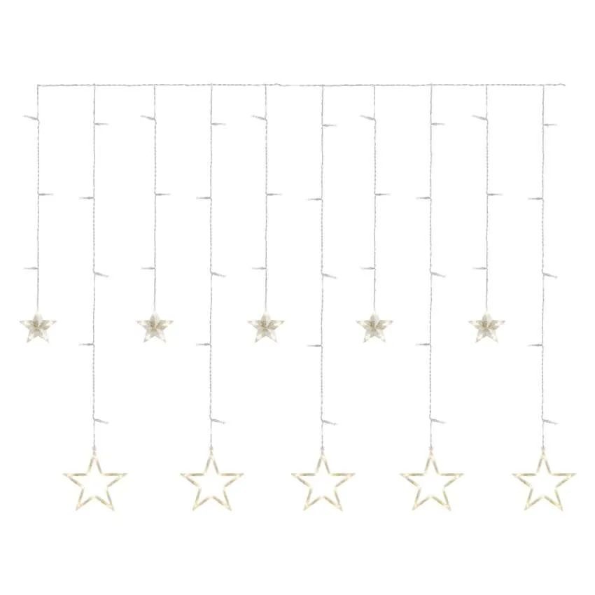 Emos DCGW12 185x105 cm beltéri meleg fehér csillagok LED karácsonyi fényfüggöny