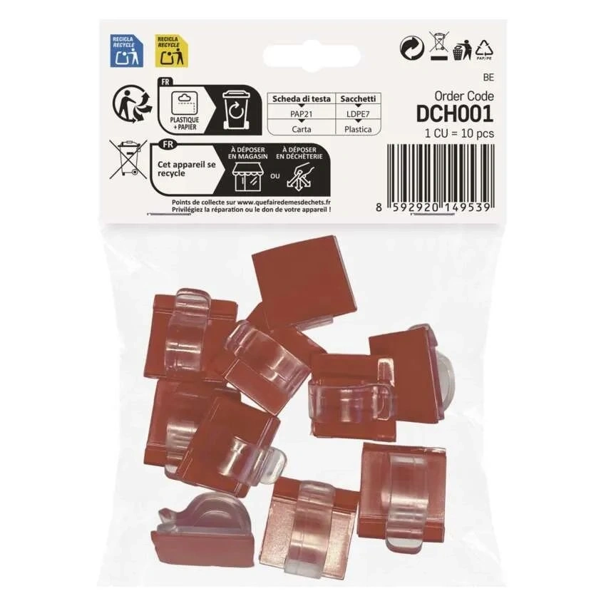 Emos DCH001 szimpla, beltéri karácsonyi öntapadó kampó (10db/csomag)