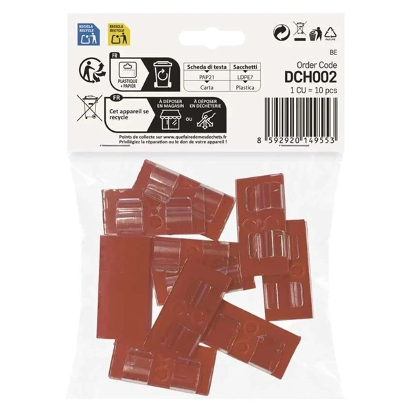 Emos DCH002 dupla, beltéri karácsonyi öntapadó kampó (10db/csomag)