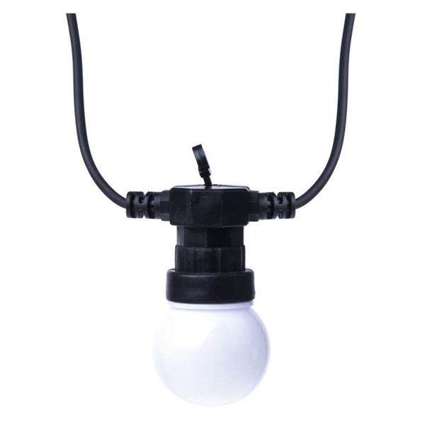 Emos DCPW01 10x party égő, opál, 5 m, kültéri és beltéri, meleg fehér LED fényfüzér