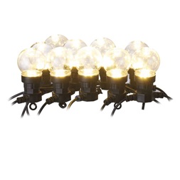 Emos DCPW02 10x party égő, átlátszó, 5 m, kültéri és beltéri, meleg fehér LED fényfüzér