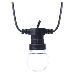 Emos DCPW02 10x party égő, átlátszó, 5 m, kültéri és beltéri, meleg fehér LED fényfüzér