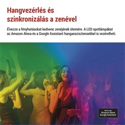 Emos GoSmart 255 cm-es lánc, 12 rész, 7 W, RGBIC+CCT, dimmelhető, WiFi LED reflektor