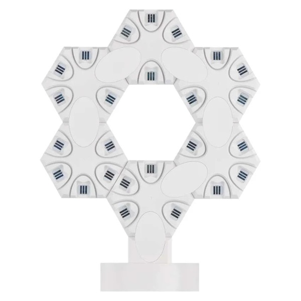 Emos GoSmart Hexagon fehér, 6 részből álló, RGBIC dimmelhető, WiFi LED asztali lámpa