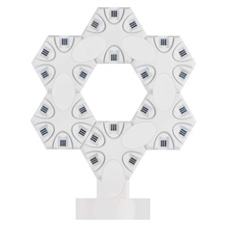 Emos GoSmart Hexagon fehér, 6 részből álló, RGBIC dimmelhető, WiFi LED asztali lámpa