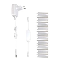 Emos GoSmart NEON fehér, 3 m, 24 W, RGBIC dimmelhető, WiFi LED szalag
