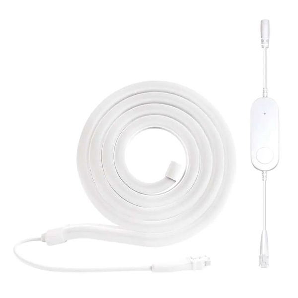 Emos GoSmart NEON fehér, 3 m, 24 W, RGBIC dimmelhető, WiFi LED szalag