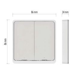 Emos H5012 GoSmart IP-2002ZW, ZigBee 3.0 okos hordozható 2 funkciós szcenárió kapcsoló