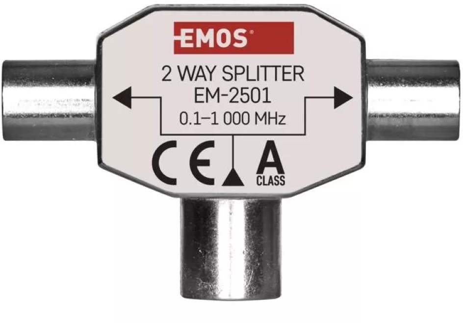 Emos J0199 EU 2501/D194 ferrites háromágú antenna elosztó