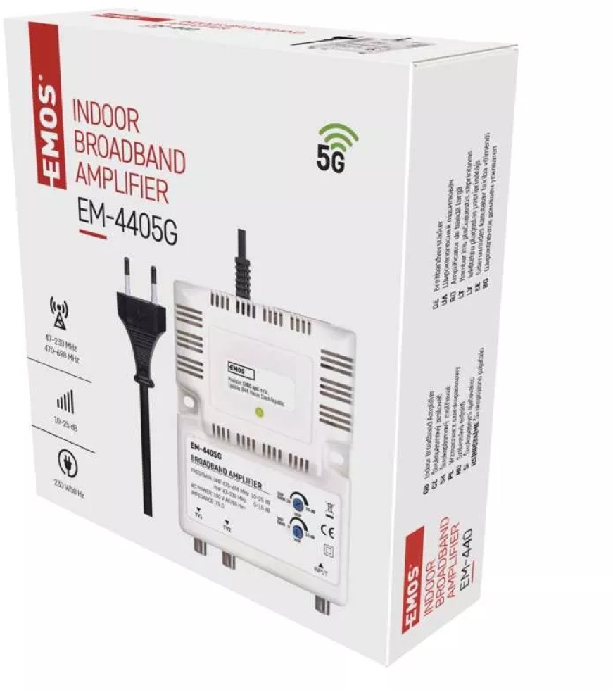 Emos J0400 EM440 szélessávú antenna erősítő