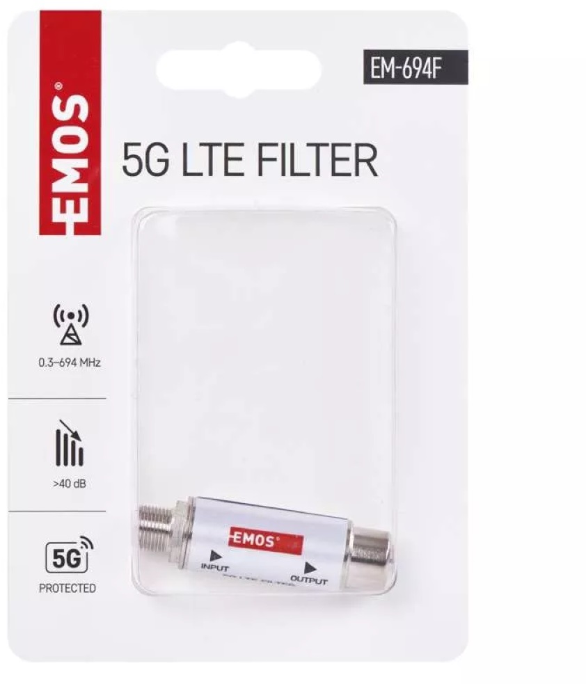 Emos EM-694F F csatlakozós 5G LTE szűrő