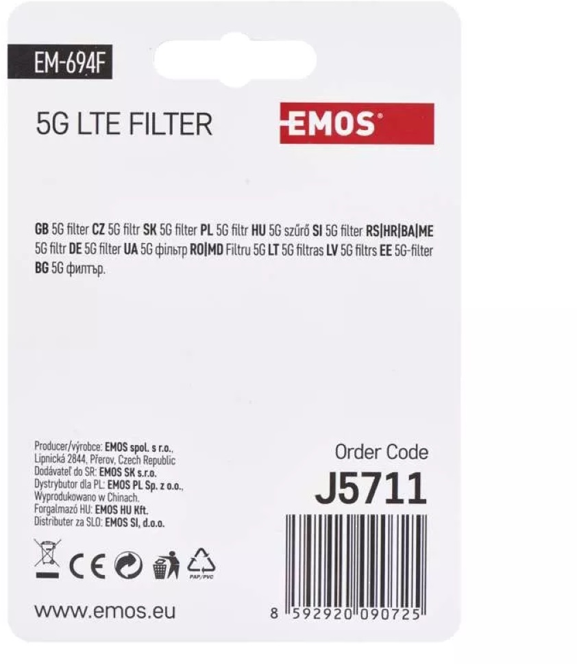 Emos EM-694F F csatlakozós 5G LTE szűrő